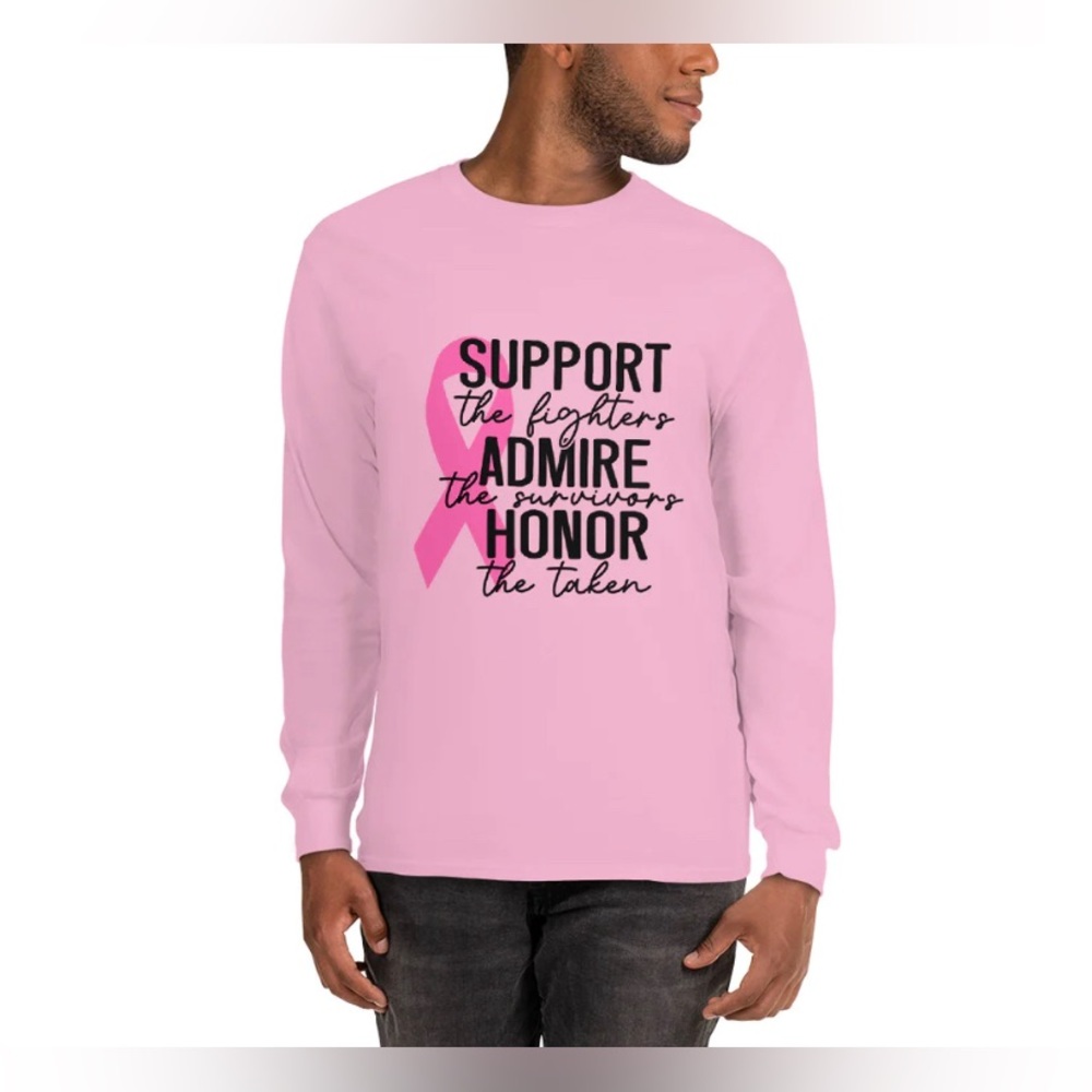 Graphic T-Shirt "SUPPORT, ADMIRE & HONOR" Long Sleeve Shirt